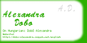 alexandra dobo business card